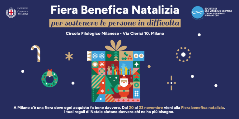 Fiera benefica natalizia Società di San Vincenzo De Paoli Consiglio Centrale di Milano ODV